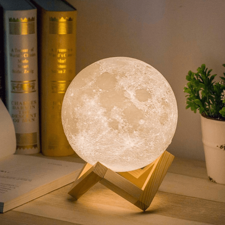 Luminária Lunar Glow Lua 3D com Umidificador - Atmosfera Mágica e Aconchegante