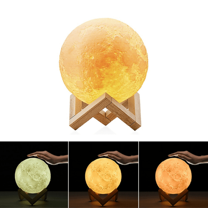 Luminária Lunar Glow Lua 3D com Umidificador - Atmosfera Mágica e Aconchegante