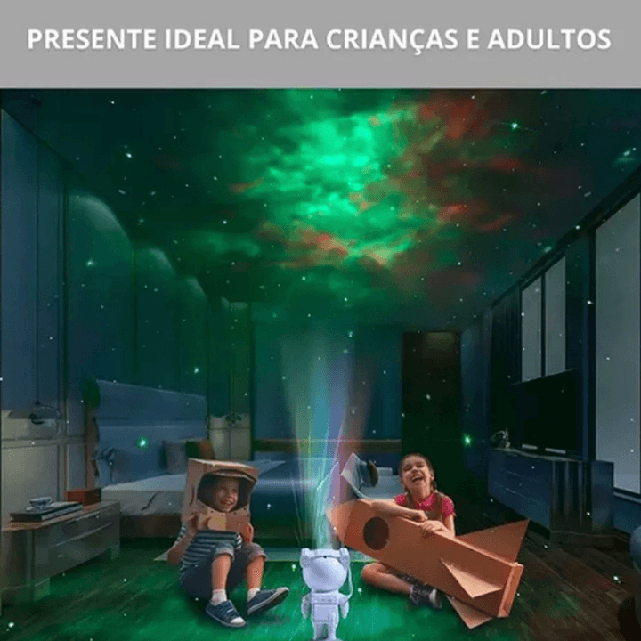 Projetor Astronauta Galaxy Dreams Luz Noturna - Seu Céu Estrelado em Casa